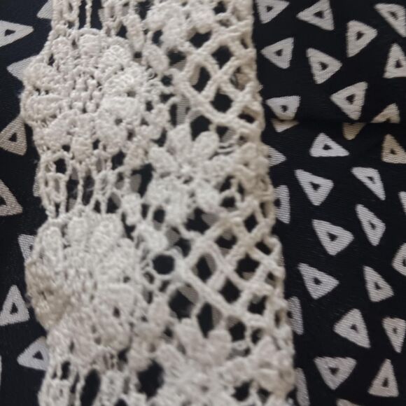 Vintage Peters & Ashley button up womens 12 floral lace collar grannycore 1950s - Picture 7 of 8